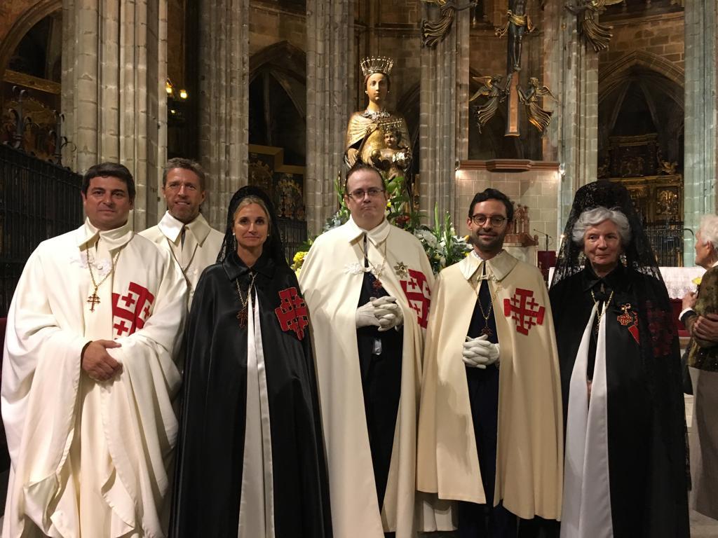 Caballeros y Damas participantes en los actos litúrgicos de la Merced