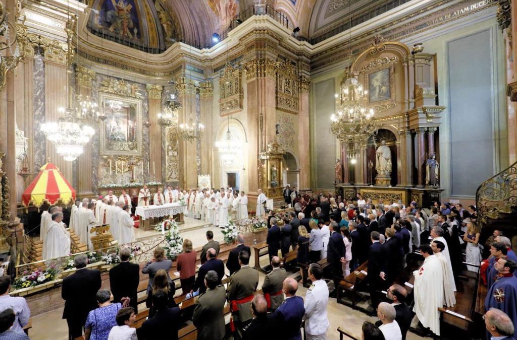 Pontifical de la Virgen de la Merced en Barcelona