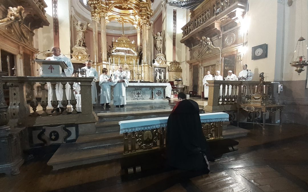 Toma de posesión como canónigo del nuevo Prior de la Colegiata del Santo Sepulcro de Calatayud