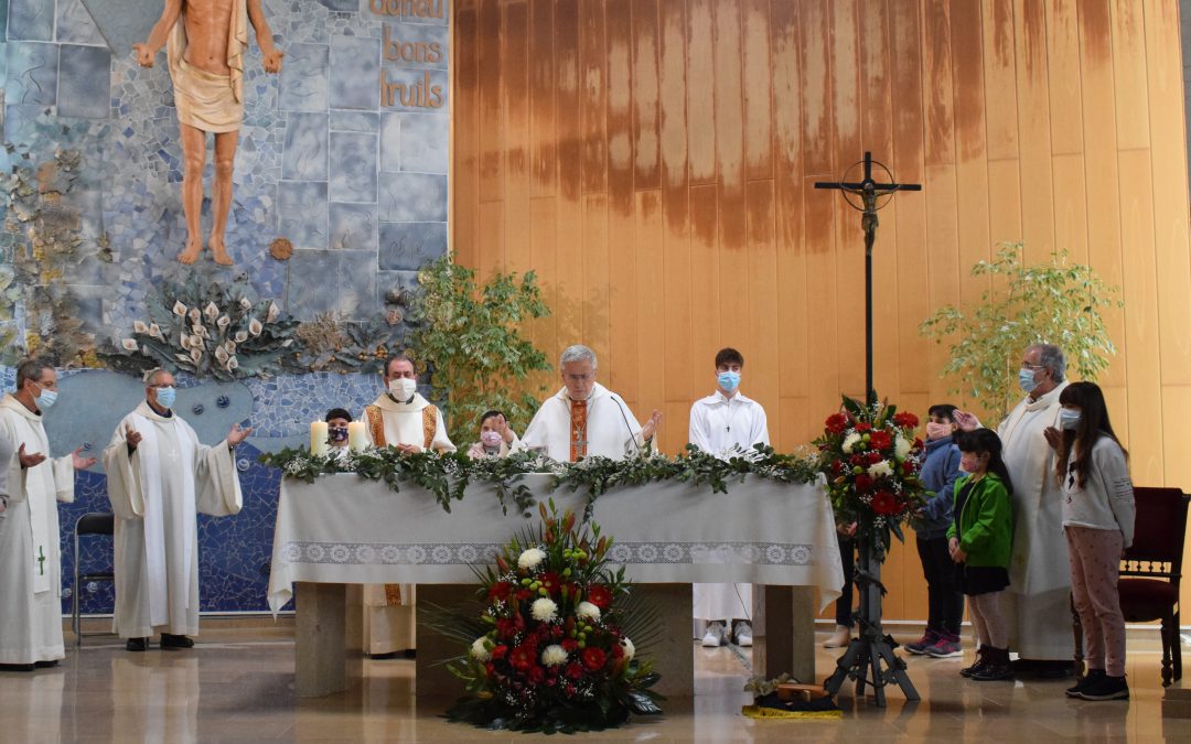 Asistencia de la delegación de Tarragona a la Parroquia de ‘Sant Josep Obrer i de la Mare de Déu del Roser’ de Reus, con motivo de la fiesta patronal de San José