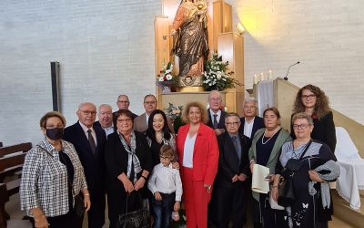 Celebración de la Santa Misa en honor de la Mare de Déu del Roser