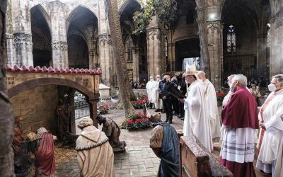 Asistencia a la Misa de Navidad en Barcelona