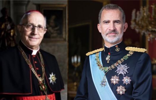 Audiencia a S.E.R. el Cardenal Filoni, Gran Maestre de la Orden de Caballería del Santo Sepulcro de Jerusalén, acompañado de una representación de la misma