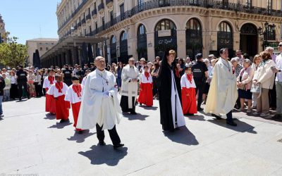 La Sección de Aragón participa en la solemnidad del Corpus Christi en Zaragoza  y Calatayud